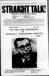 “The Red Red Record of Trudeau's Propaganda Minister” (Jean-Louis Gagnon)
